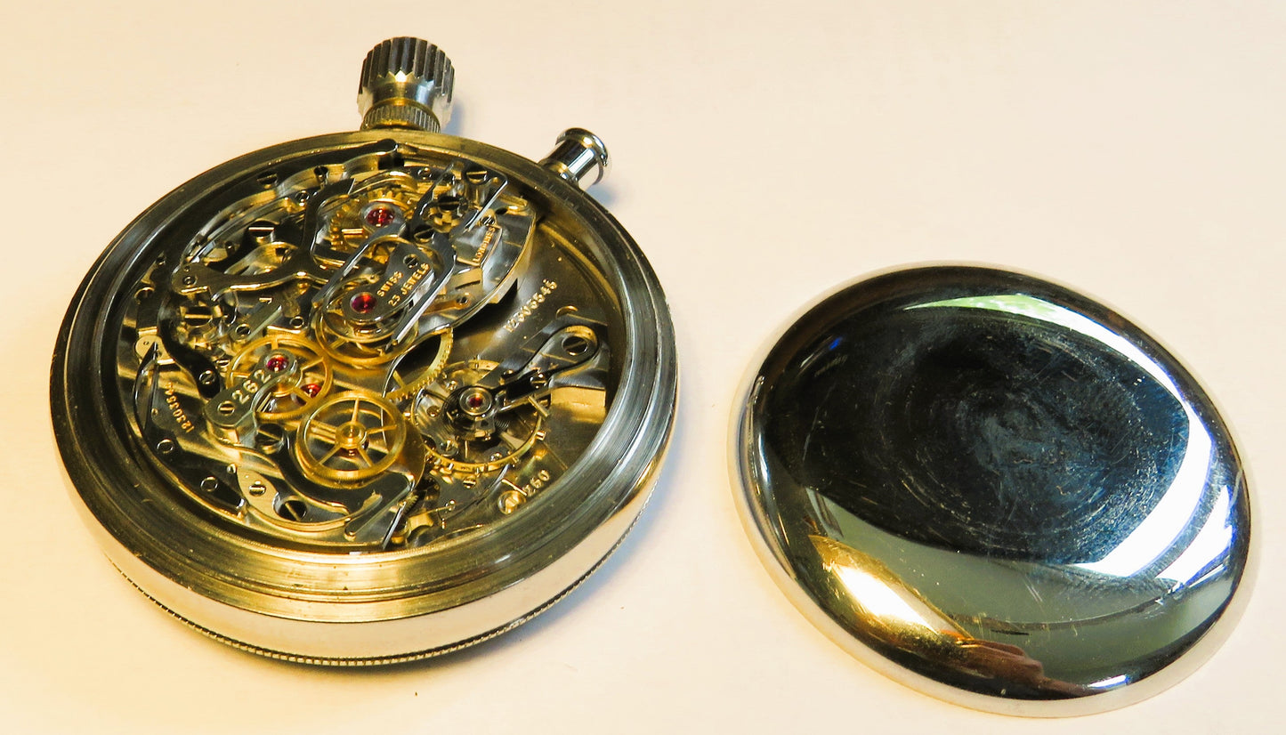 Longines Olympia Stoppuhr 7819 Cal. 260 Olympia Grenoble 1968 mit Archivauszug - Sammler - Uhren