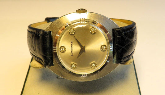 Longines Wittnauer Diamant Brillant Armbanduhr Herren ca. 1960 10K goldfilled - Sammler - Uhren