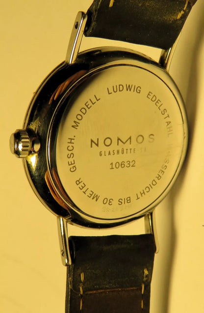 Ludwig Alpha 2 Nomos Glashütte Luxus Herren Armbanduhr mech. ca. 1996 in OVP - Sammler - Uhren