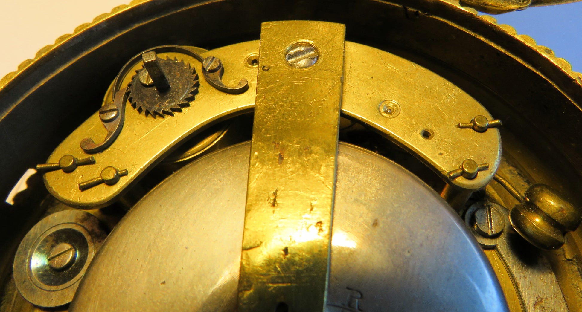 Mächtige 10cm antike Kutscheruhr Repitition ca. 1740 - Restaurationsobjekt - Sammler - Uhren