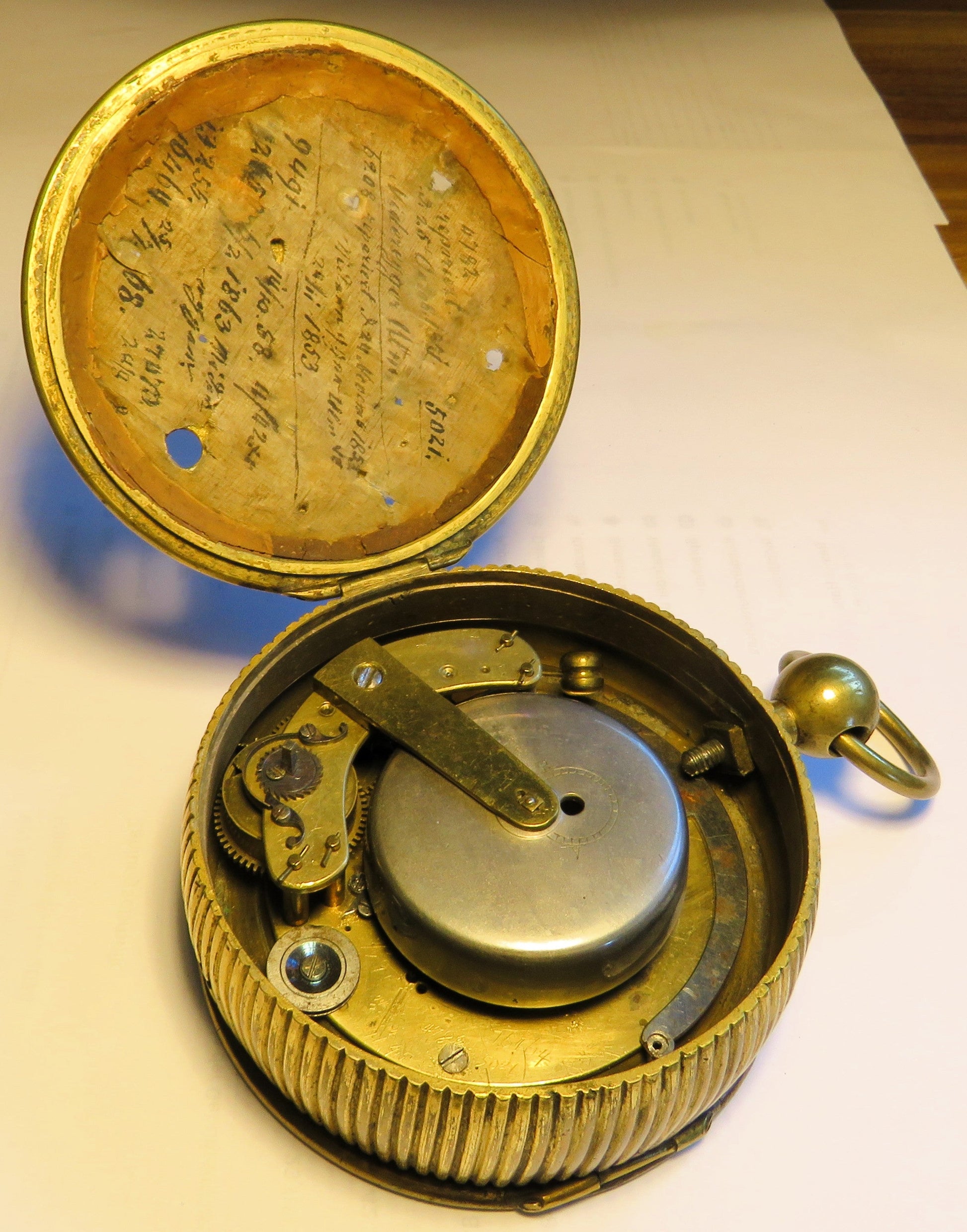 Mächtige 10cm antike Kutscheruhr Repitition ca. 1740 - Restaurationsobjekt - Sammler - Uhren