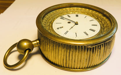 Mächtige 10cm antike Kutscheruhr Repitition ca. 1740 - Restaurationsobjekt - Sammler - Uhren