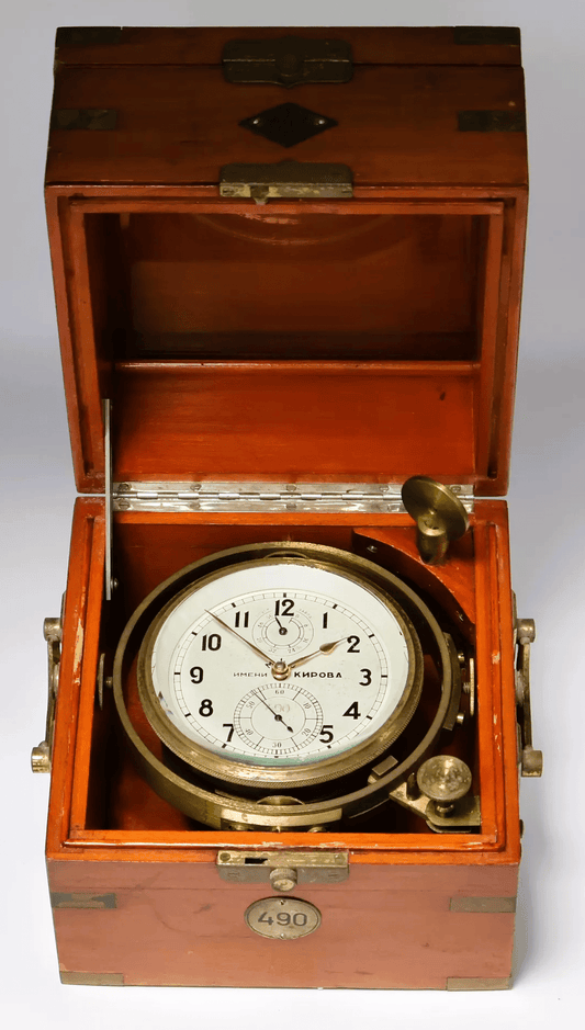 Marine Chronometer Kirowa Poljot Moskauer Uhrenfabrik Lange & Söhne Rohwerk - Sammler - Uhren