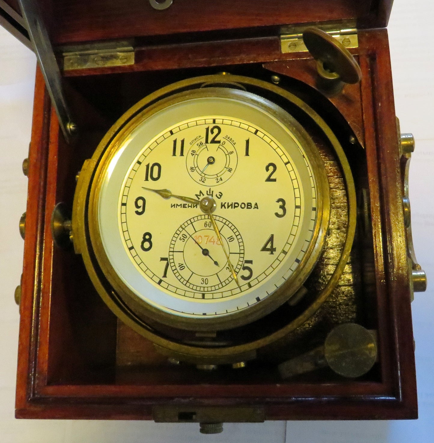 Marine Chronometer Kirowa Poljot Moskauer Uhrenfabrik Nachbau Lange&Söhne Cal 100 - Sammler-Uhren