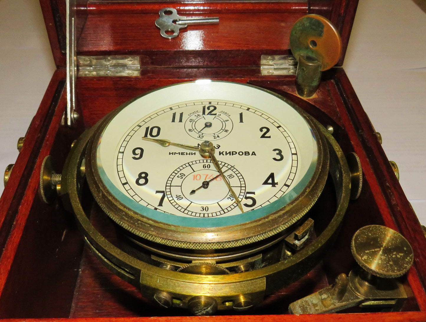 Marine Chronometer Kirowa Poljot Moskauer Uhrenfabrik Nachbau Lange&Söhne Cal 100 - Sammler-Uhren