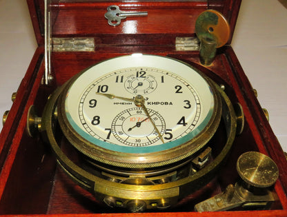 Marine Chronometer Kirowa Poljot Moskauer Uhrenfabrik Nachbau Lange&Söhne Cal 100 - Sammler-Uhren