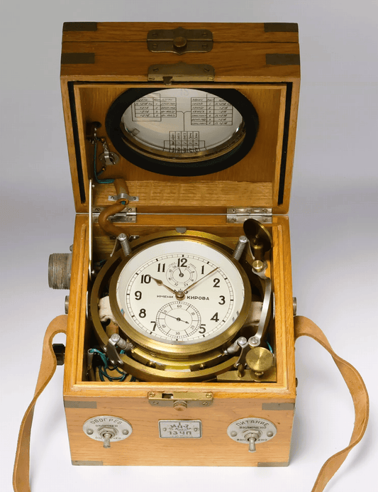 Marine Chronometer Kirowa Poljot Moskauer Uhrenfabrik seltene Elektroanschlüsse - Sammler - Uhren