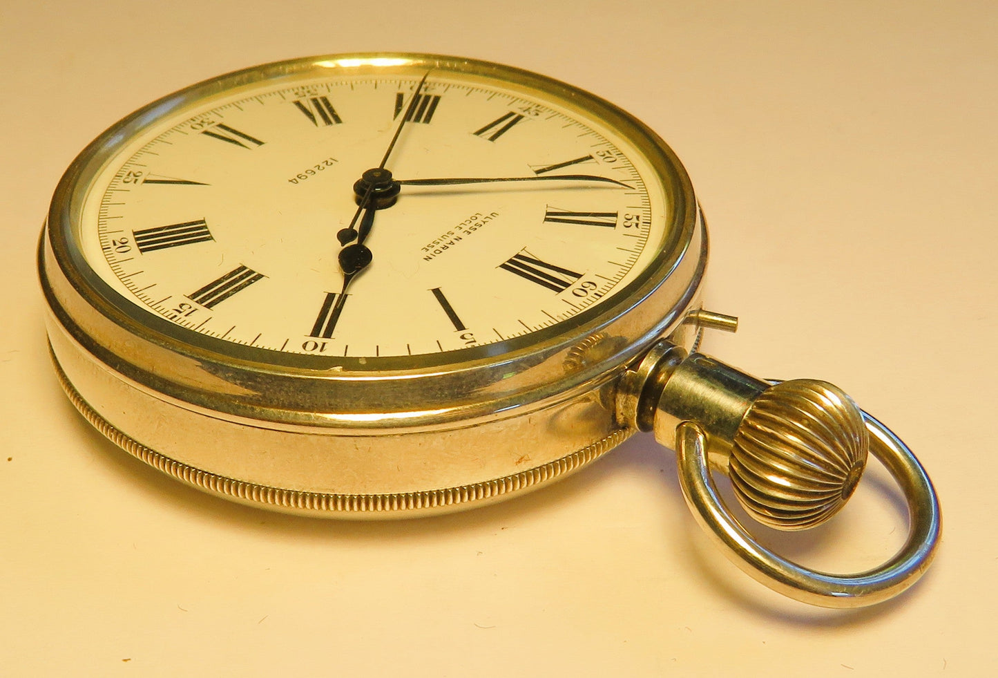 Marine Chronometer Ulysse Nardin 0,925 Silber B - Uhr Deck Beobachtungsuhr in OVP - Sammler - Uhren