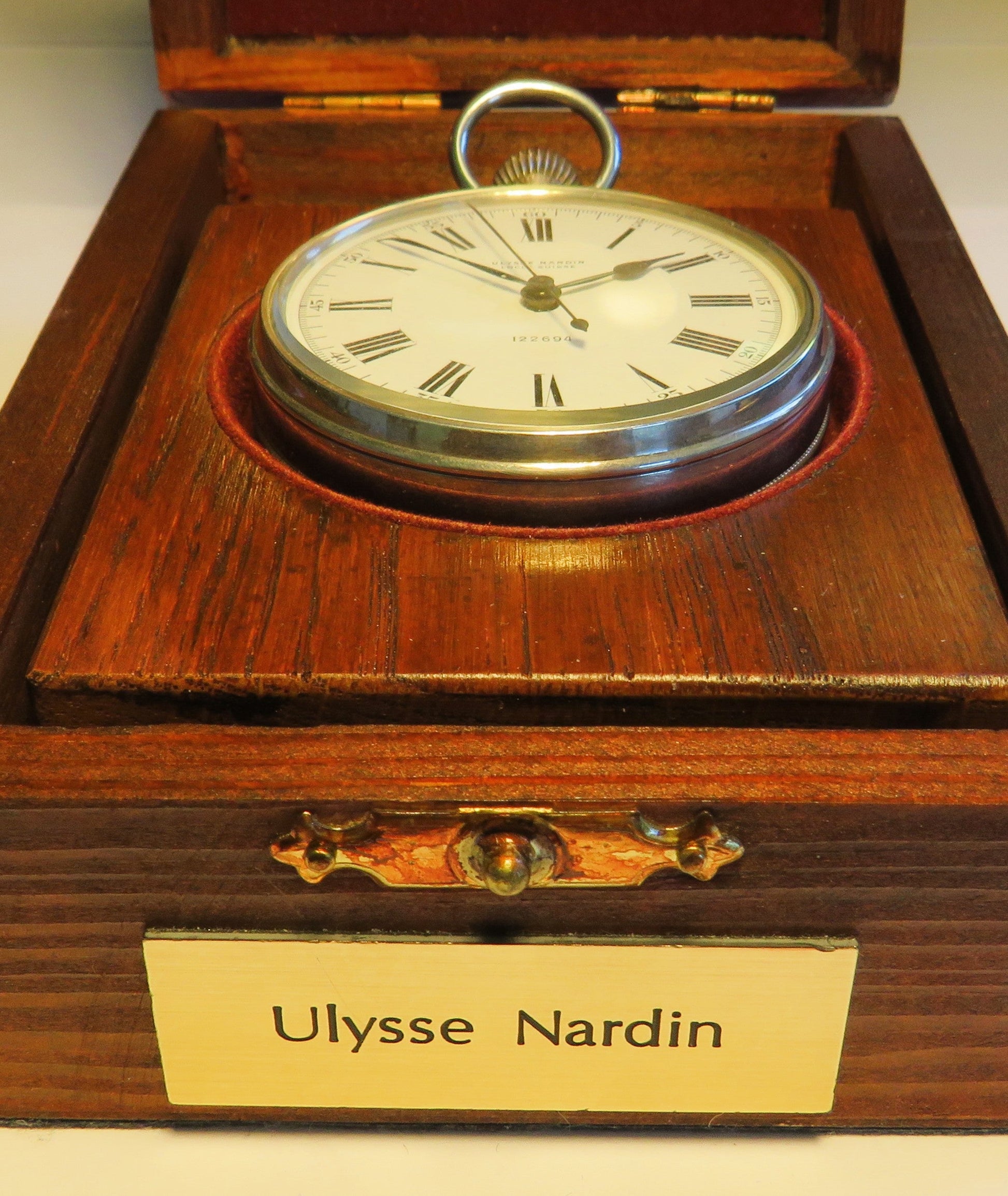 Marine Chronometer Ulysse Nardin 0,925 Silber B - Uhr Deck Beobachtungsuhr in OVP - Sammler - Uhren