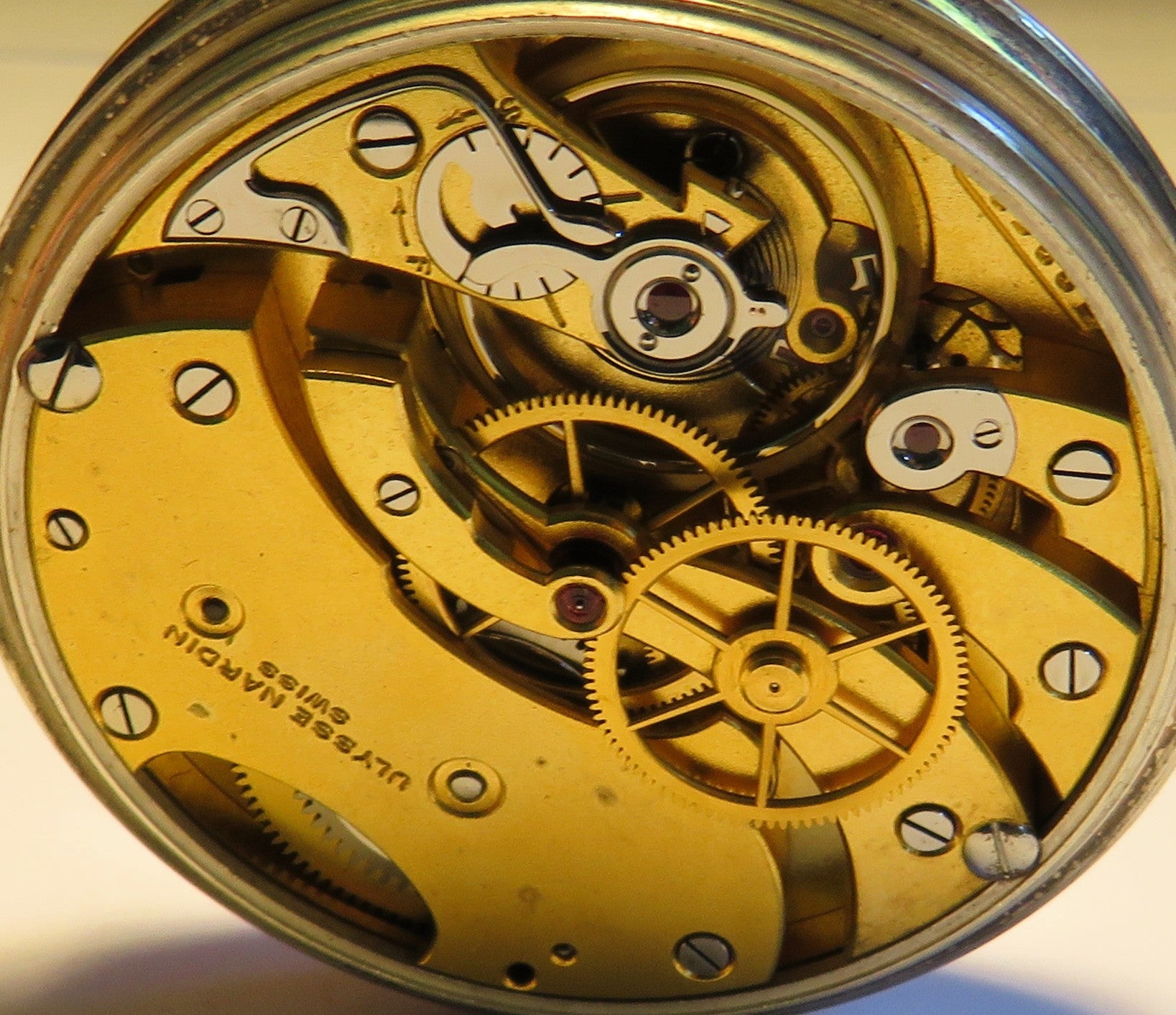 Marine Chronometer Ulysse Nardin 0,925 Silber B - Uhr Deck Beobachtungsuhr in OVP - Sammler - Uhren