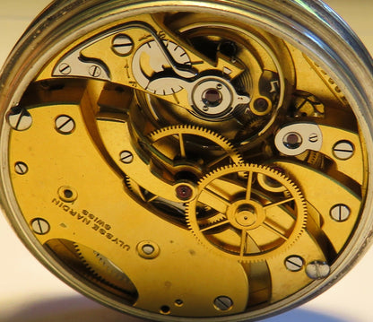 Marine Chronometer Ulysse Nardin 0,925 Silber B - Uhr Deck Beobachtungsuhr in OVP - Sammler - Uhren