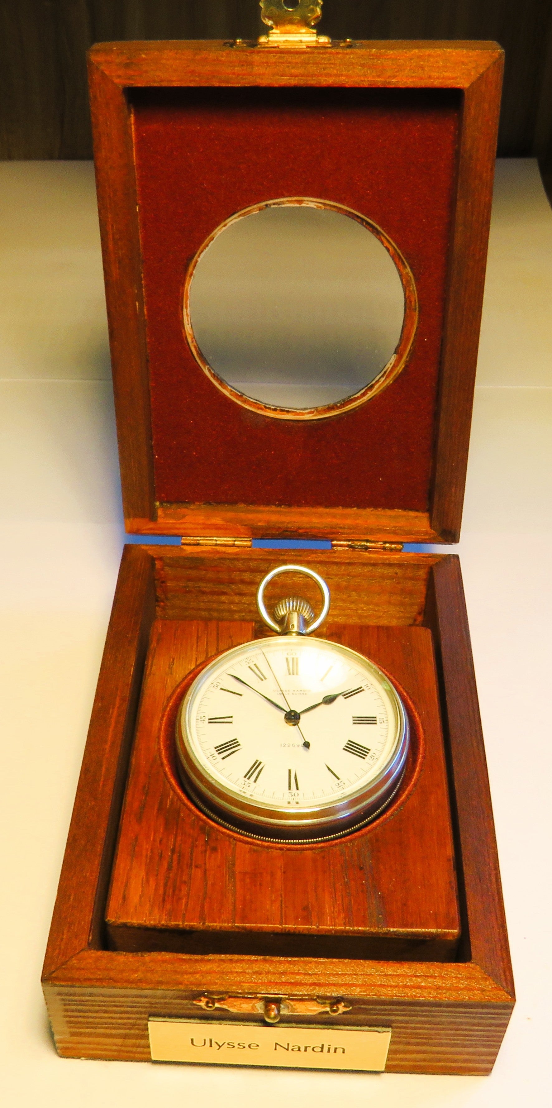 Marine Chronometer Ulysse Nardin 0,925 Silber B - Uhr Deck Beobachtungsuhr in OVP - Sammler - Uhren