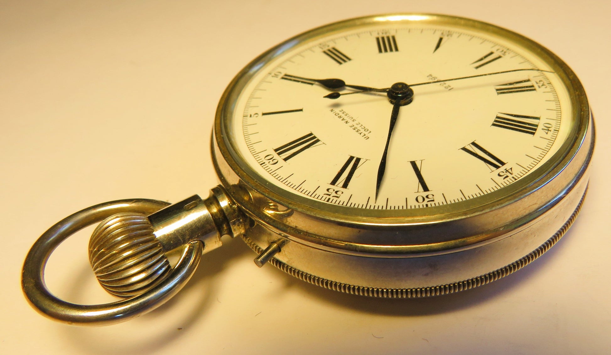 Marine Chronometer Ulysse Nardin 0,925 Silber B - Uhr Deck Beobachtungsuhr in OVP - Sammler - Uhren