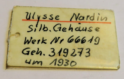 Marine Chronometer Ulysse Nardin 0,925 Silber B - Uhr Deck Beobachtungsuhr in OVP - Sammler - Uhren