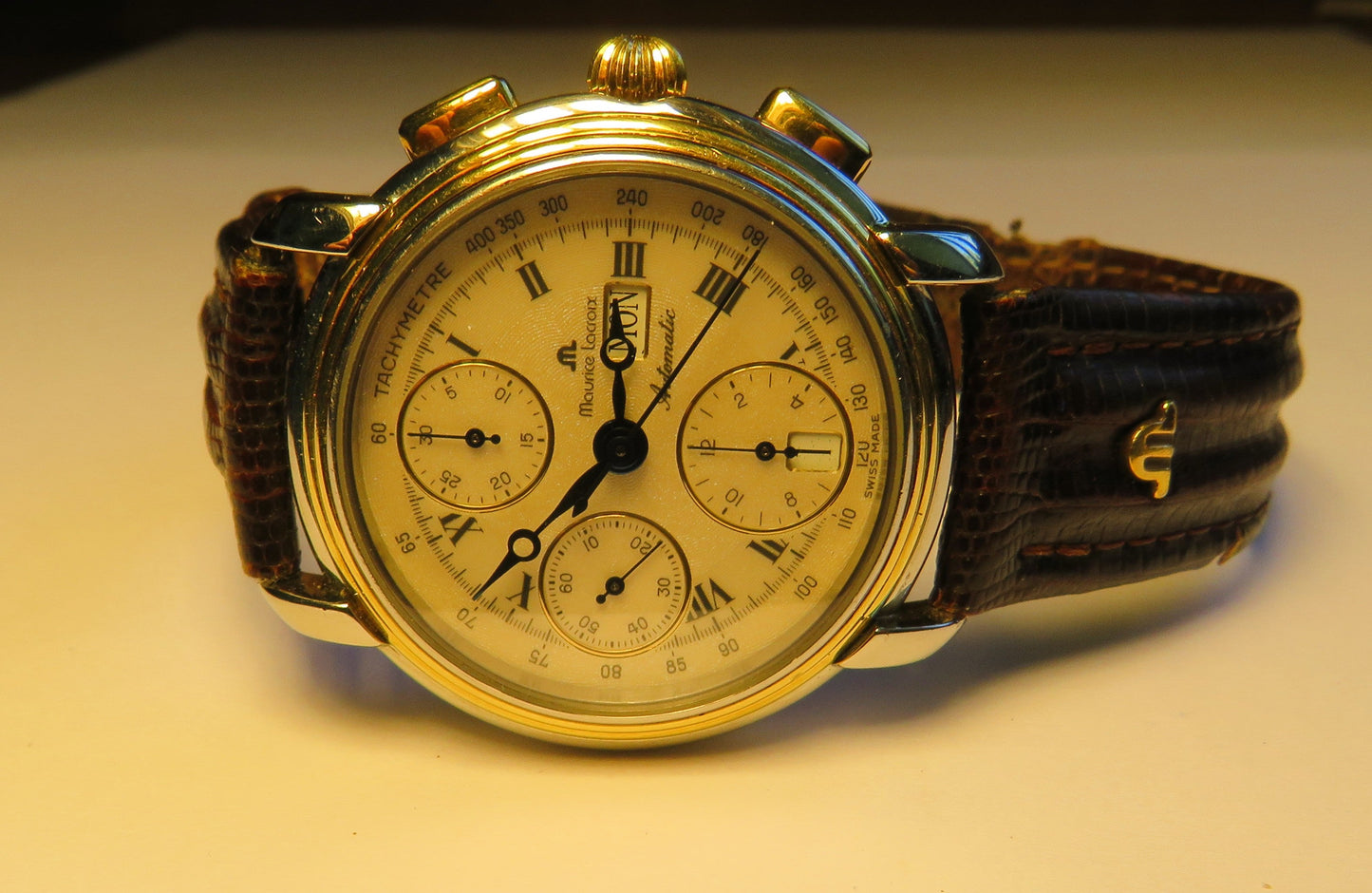 Maurice Lacroix Chroneo Herren Chronograph Automatik Tag Datum ca. 1990 - Sammler - Uhren