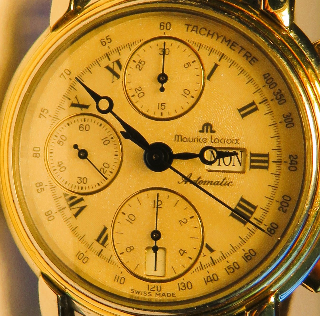 Maurice Lacroix Chroneo Herren Chronograph Automatik Tag Datum ca. 1990 - Sammler - Uhren