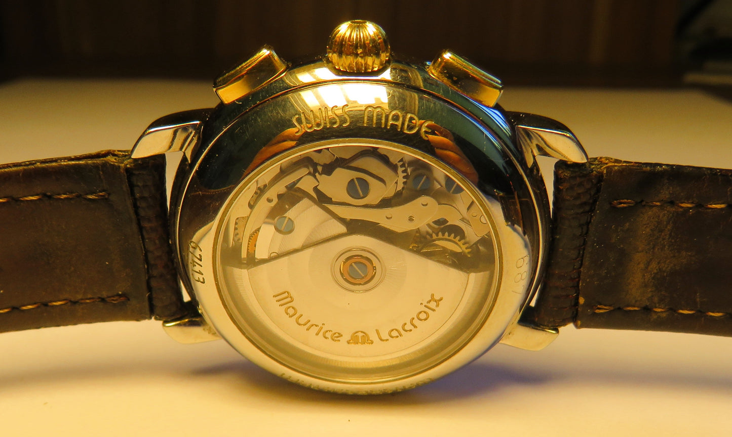 Maurice Lacroix Chroneo Herren Chronograph Automatik Tag Datum ca. 1990 - Sammler - Uhren