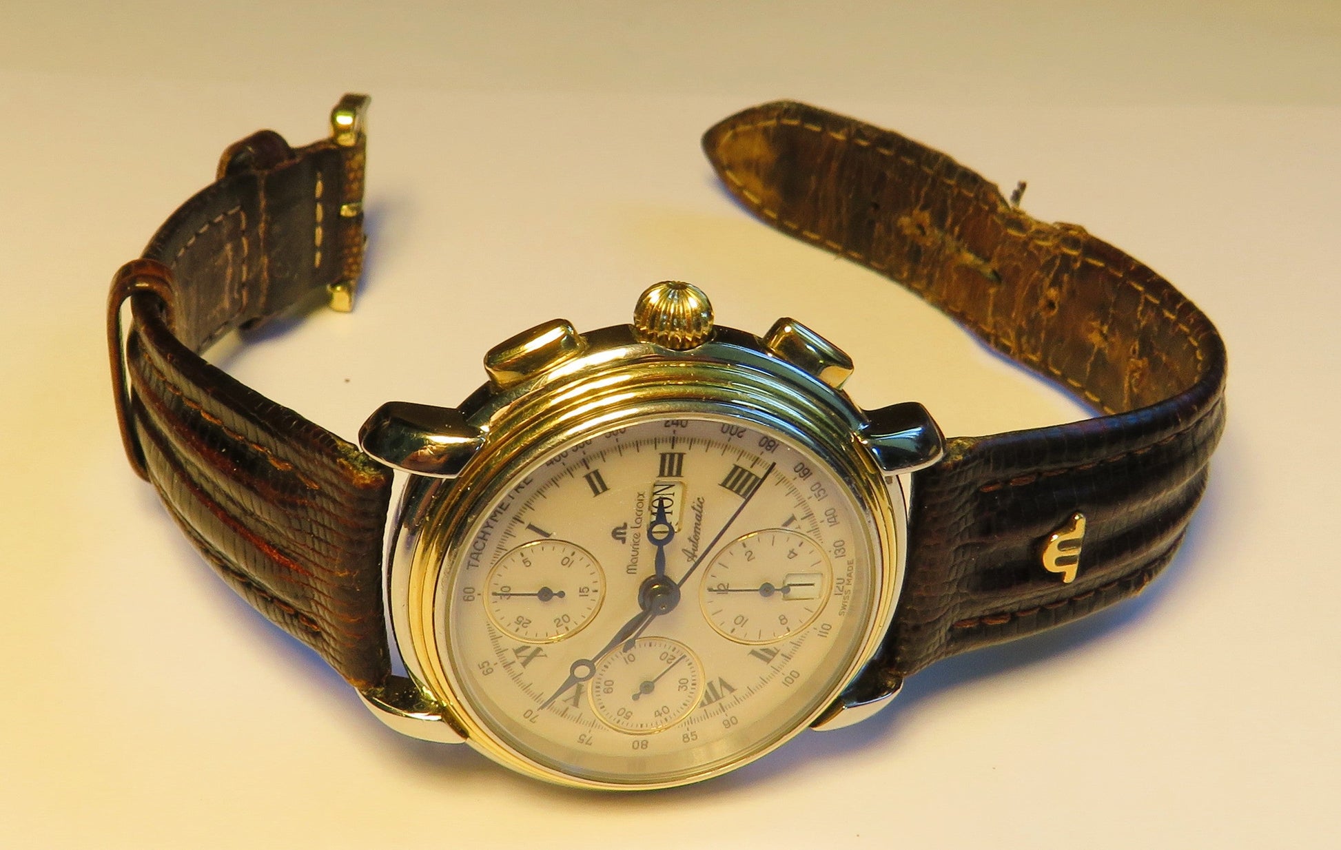 Maurice Lacroix Chroneo Herren Chronograph Automatik Tag Datum ca. 1990 - Sammler - Uhren