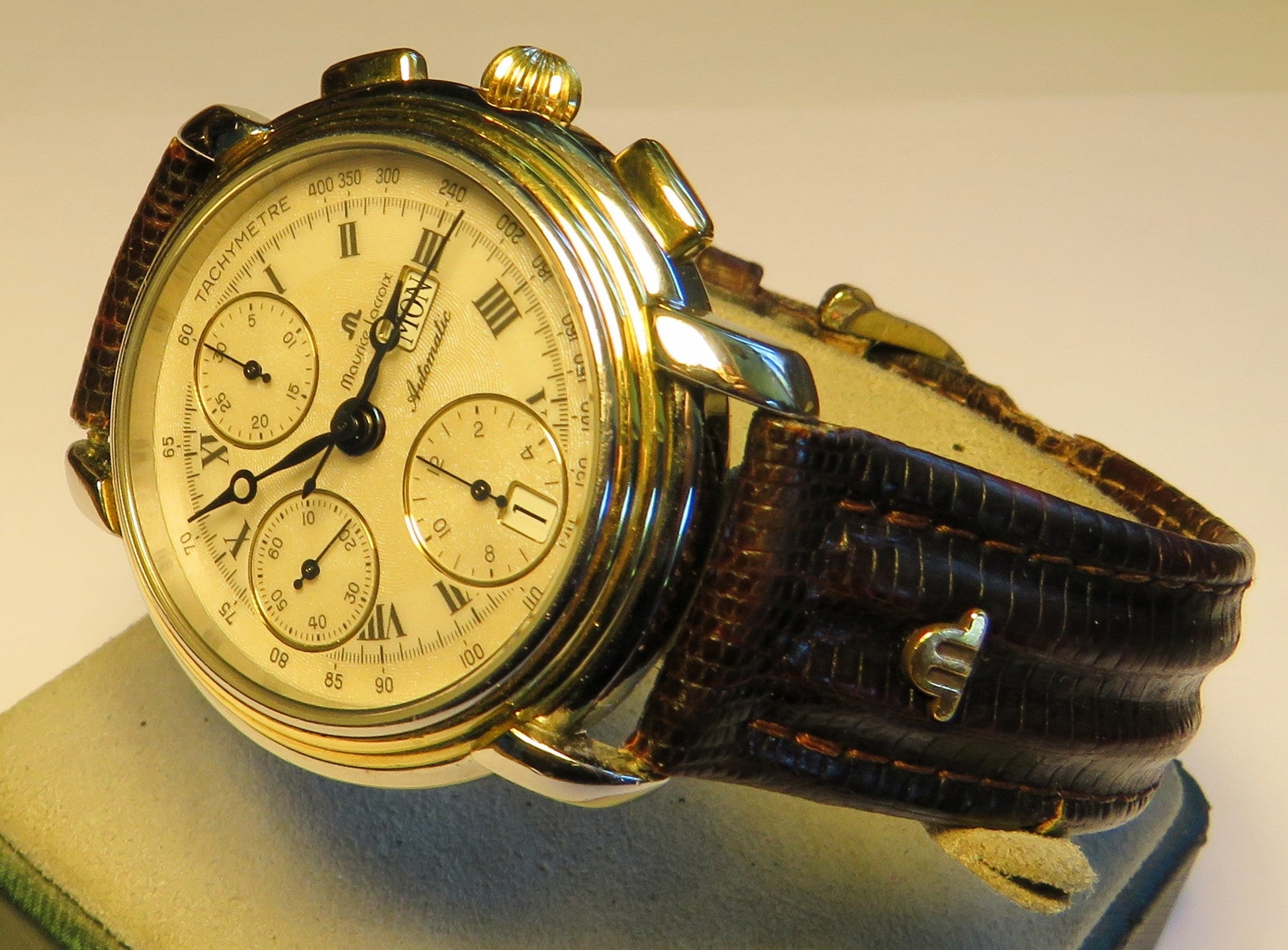 Maurice Lacroix Chroneo Herren Chronograph Automatik Tag Datum ca. 1990 - Sammler - Uhren