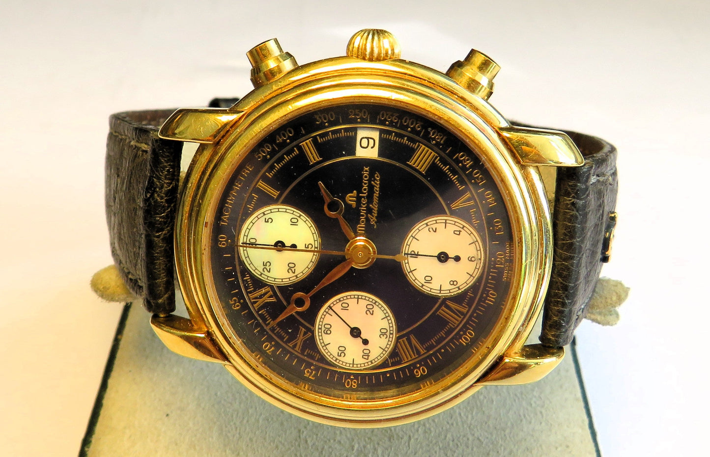 Maurice Lacroix Herren Chronograph Perlmutt Automatik Pontos Lex Classiques - Sammler - Uhren