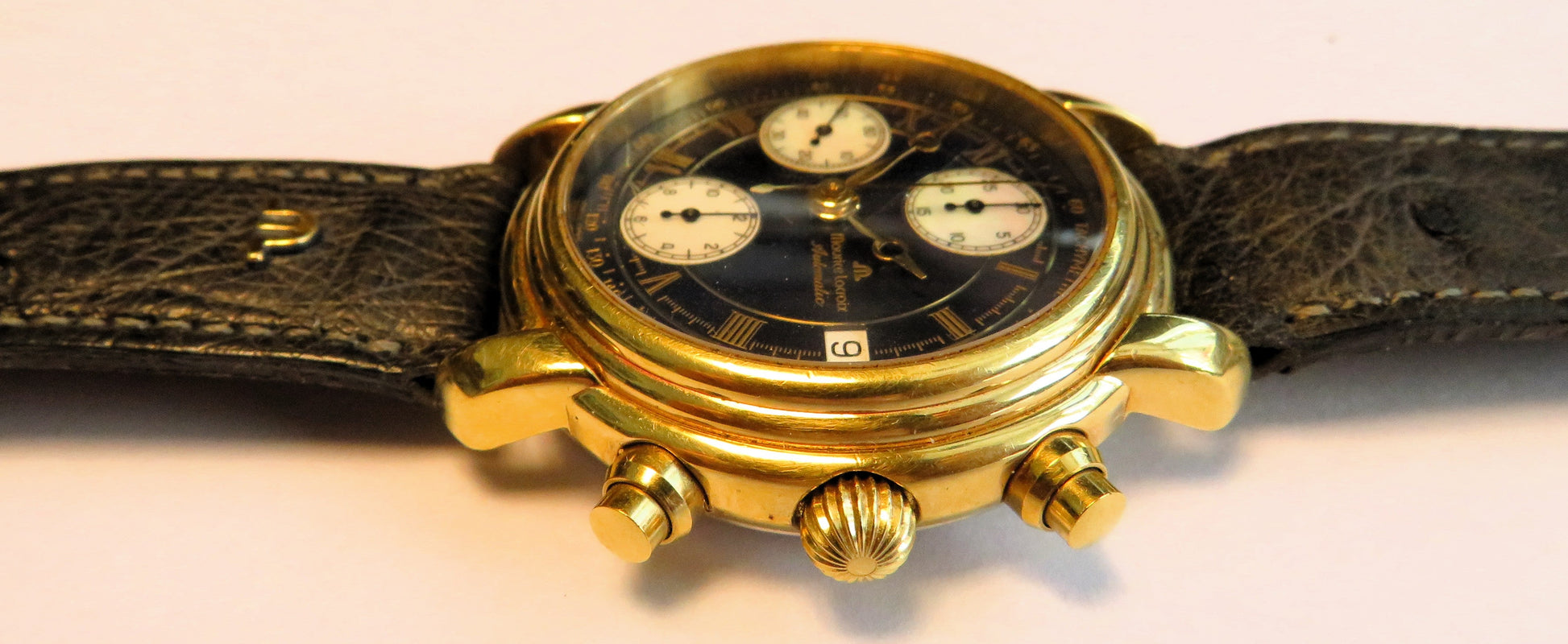 Maurice Lacroix Herren Chronograph Perlmutt Automatik Pontos Lex Classiques - Sammler - Uhren