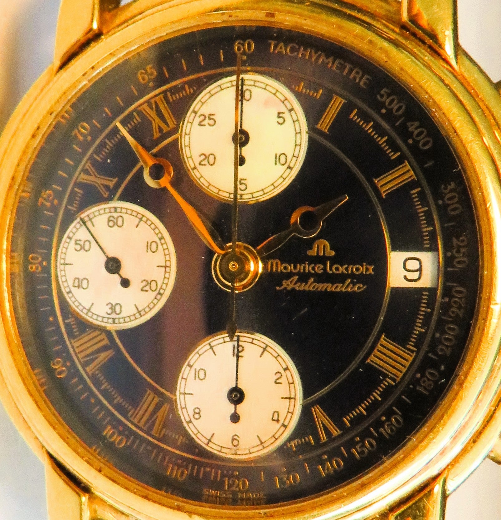 Maurice Lacroix Herren Chronograph Perlmutt Automatik Pontos Lex Classiques - Sammler - Uhren