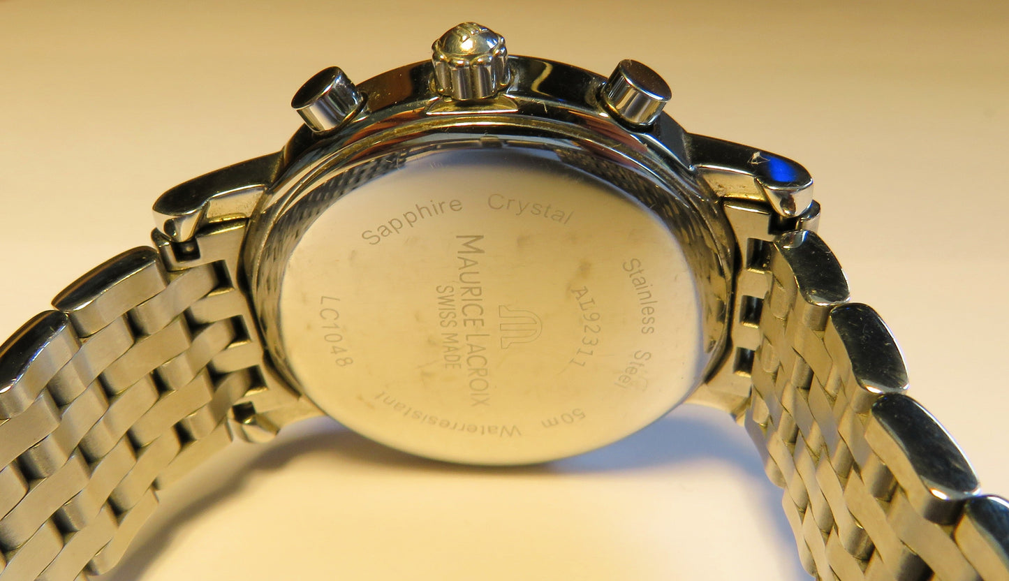 Maurice Lacroix Les Classiques Ref. LC1048 Chronograph Quarz Mondphase und Datum - Sammler - Uhren