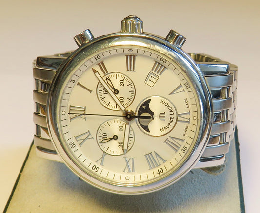Maurice Lacroix Les Classiques Ref. LC1048 Chronograph Quarz Mondphase und Datum - Sammler - Uhren