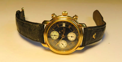 Maurice Lacroix Luxus Herren Chronograph mechanisch Gold ca. 1990 - Sammler - Uhren