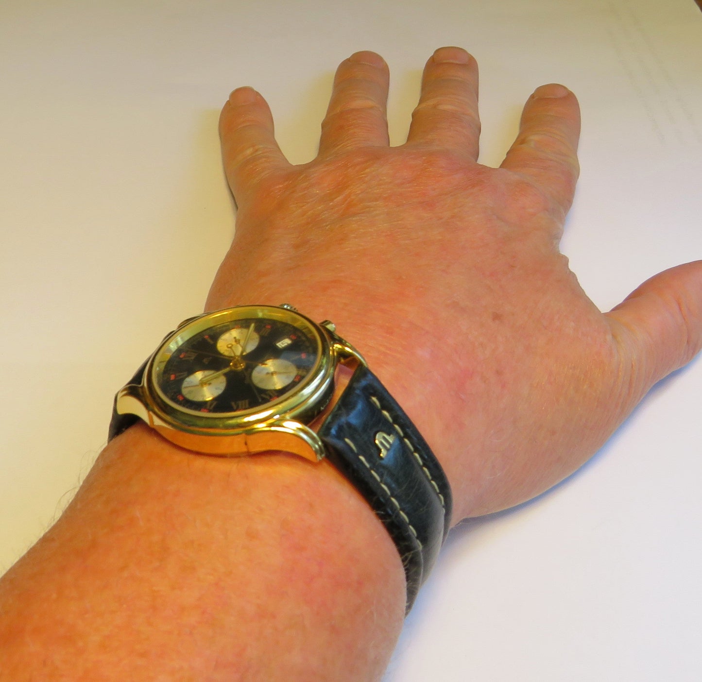 Maurice Lacroix Luxus Herren Chronograph Quarz ETA Werk Fullset Les Classiques - Sammler-Uhren