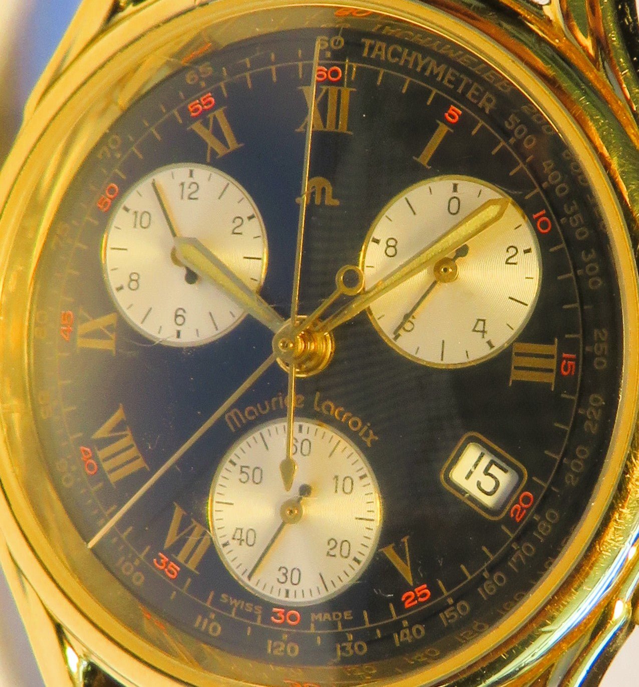 Maurice Lacroix Luxus Herren Chronograph Quarz ETA Werk Fullset Les Classiques - Sammler-Uhren