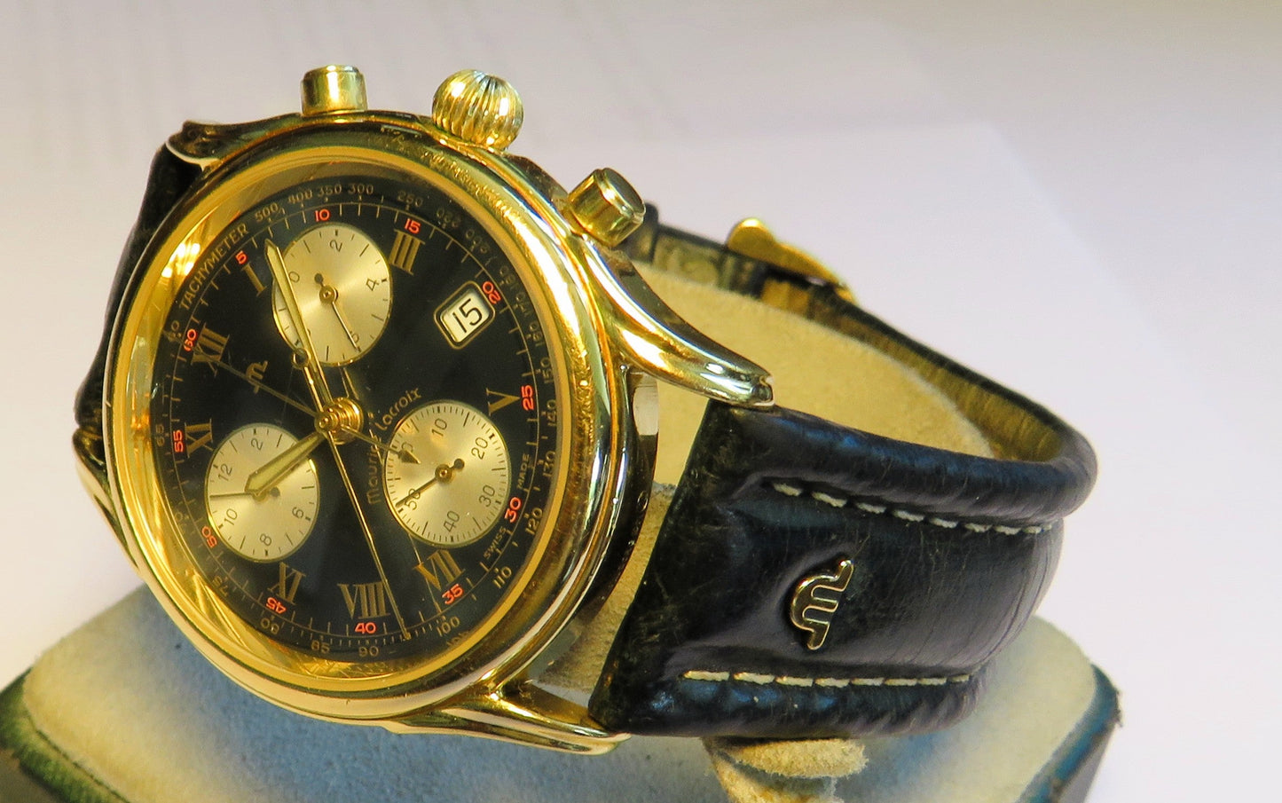Maurice Lacroix Luxus Herren Chronograph Quarz ETA Werk Fullset Les Classiques - Sammler-Uhren
