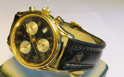 Maurice Lacroix Luxus Herren Chronograph Quarz ETA Werk Fullset Les Classiques - Sammler-Uhren
