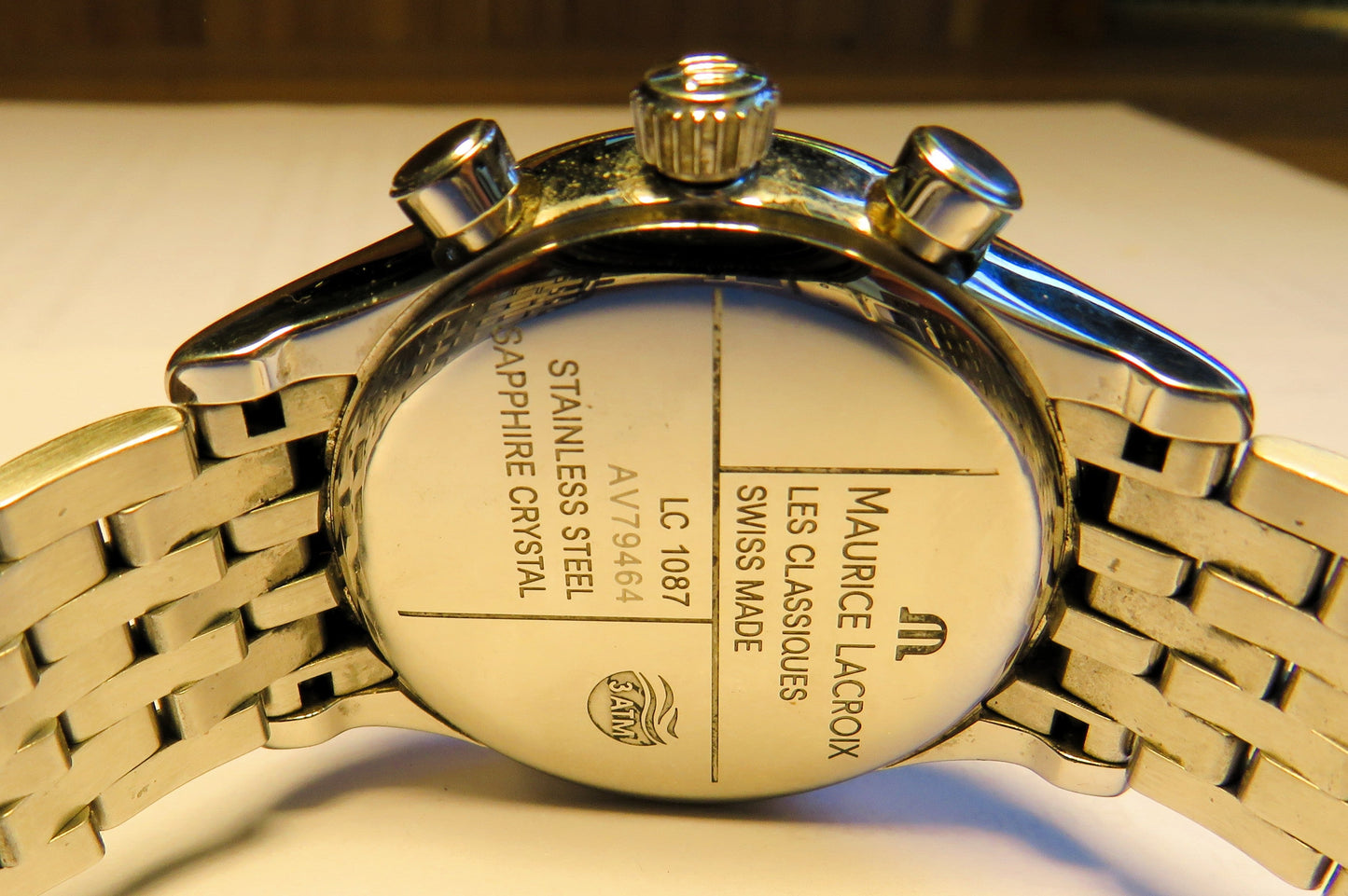 Maurice Lacroix Quarz Chronograph Phase de Lune LC 1087 Fullset OVP Papiere - Sammler-Uhren