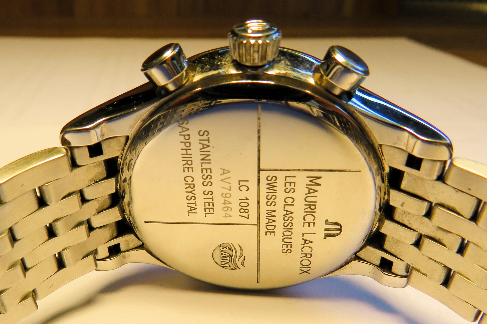 Maurice Lacroix Quarz Chronograph Phase de Lune LC 1087 Fullset OVP Papiere - Sammler-Uhren