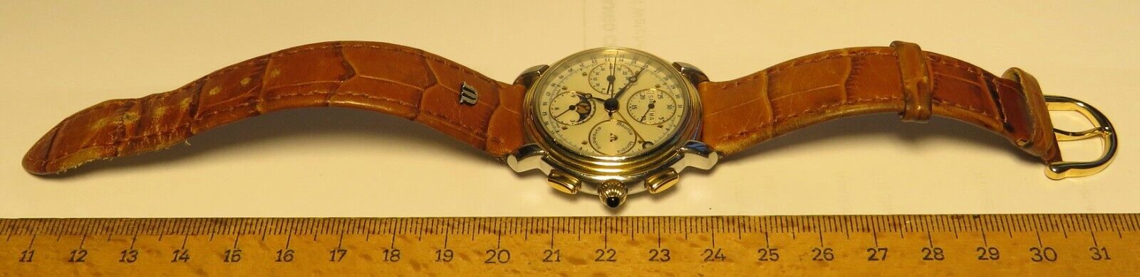 Maurice Lacroix Tomorrow ’ s Classics Stahl Gold Automatic HAU Mondphase OVP Pap - Sammler - Uhren