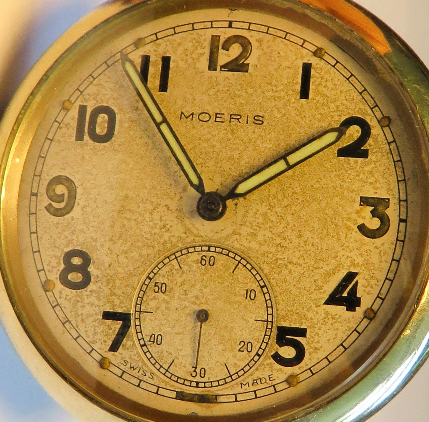 Moeris Militär Taschenuhr G. S. T. P. Royal Airforce Broad Arrow 2. Weltkrieg WW - Sammler - Uhren