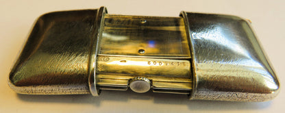 Movado Ermeto 925 Sterling Silber Luxus Schiebe Uhr Reiseuhr ca. 1930 - Sammler - Uhren
