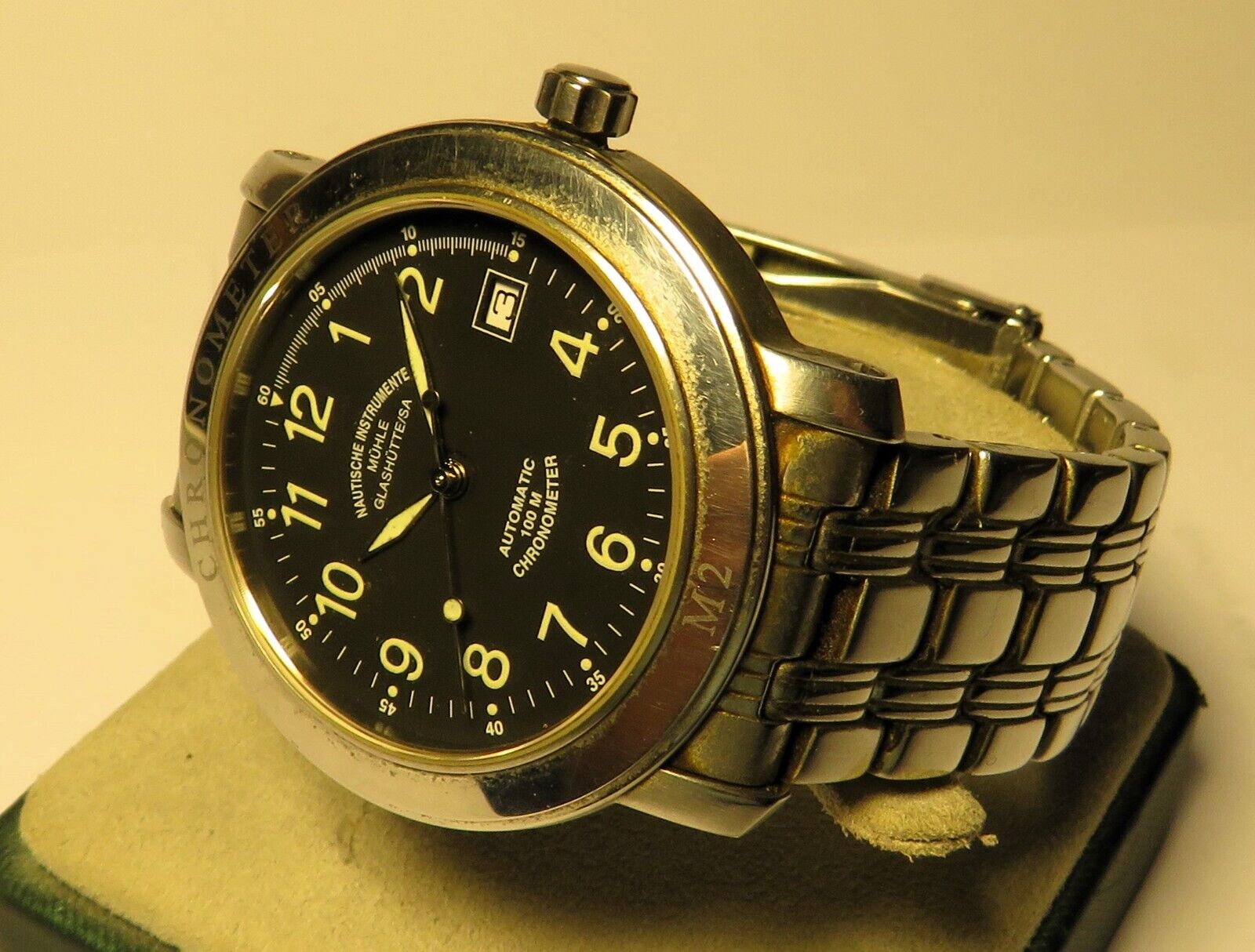 Mühle Glashütte Nautische Instrumente Marine Chronometer M1 - 30 - 10 Fullset OVP - Sammler - Uhren