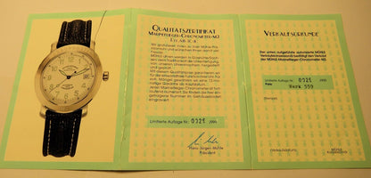 Mühle Glashütte Nautische Instrumente Marine Chronometer M1 - 30 - 10 Fullset OVP - Sammler - Uhren