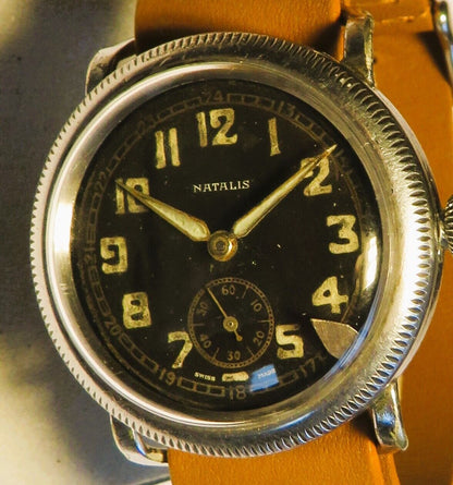 Natalis früheste Pfeilindex Fliegeruhr Pilot Watch Reichsluftwaffe 1930 WK WW 2 - Sammler - Uhren