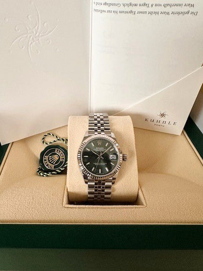 Neu! Rolex Lady Datejust 31mm Stahl/Weissgold Fullset OVP Papiere NP Euro 8950, - Sammler - Uhren