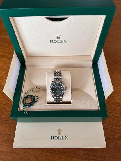 Neu! Rolex Lady Datejust 31mm Stahl/Weissgold Fullset OVP Papiere NP Euro 8950, - Sammler - Uhren