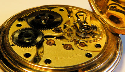 Nomos Guido Müller Glashütte edelste Herren Taschenuhr vergoldet ca. 1920 - Sammler - Uhren