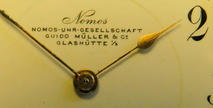 Nomos Guido Müller Glashütte edelste Herren Taschenuhr vergoldet ca. 1920 - Sammler - Uhren