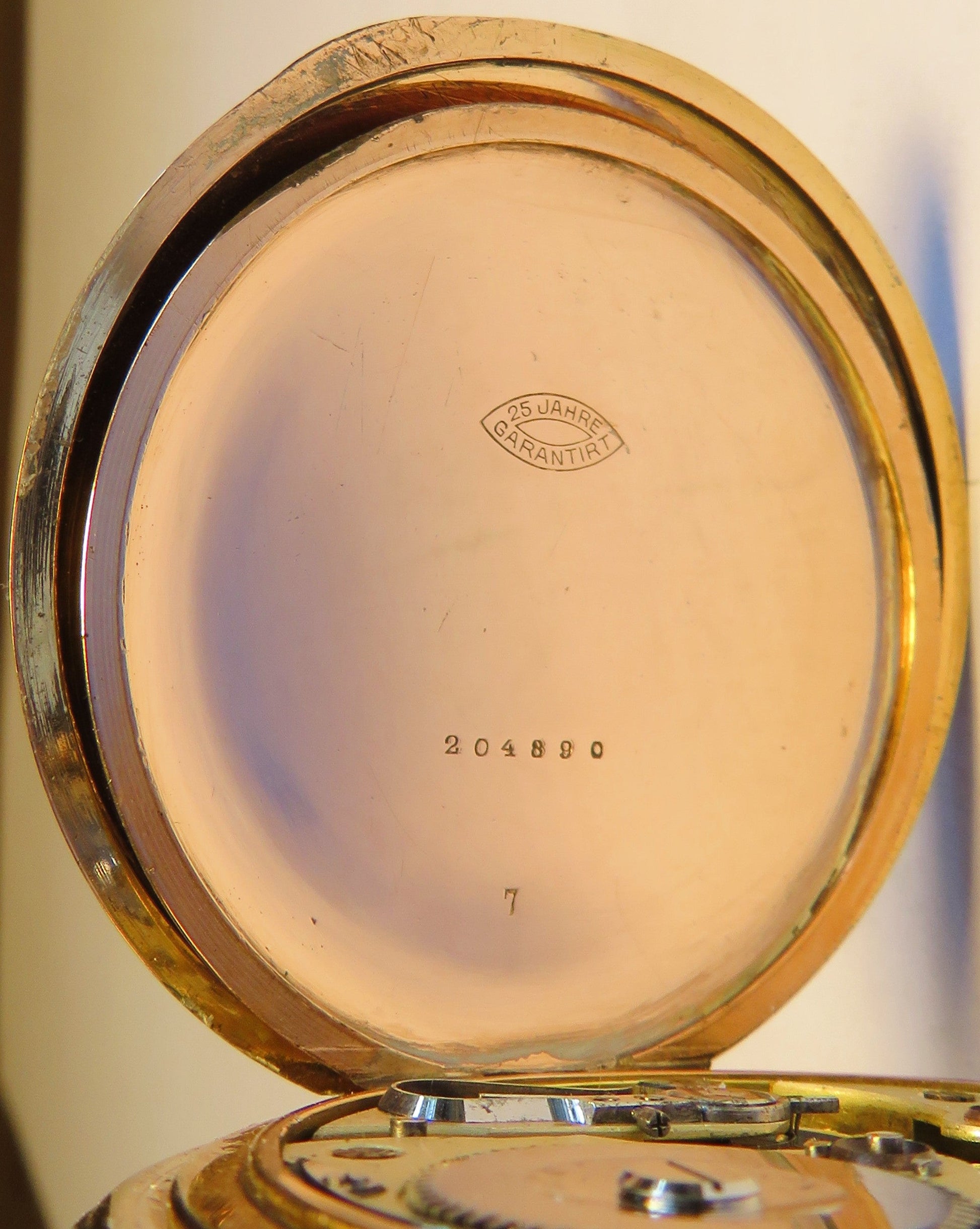 Nomos Guido Müller Glashütte edelste Herren Taschenuhr vergoldet ca. 1920 - Sammler - Uhren