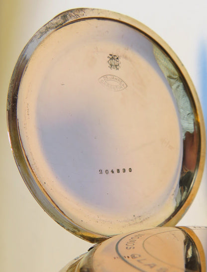 Nomos Guido Müller Glashütte edelste Herren Taschenuhr vergoldet ca. 1920 - Sammler - Uhren