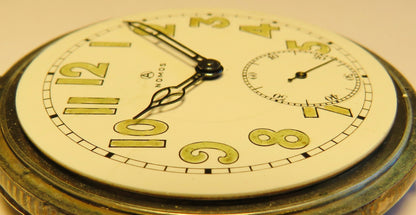 Nomos Guido Müller Glashütte Tula Silber edelste Herren Taschenuhr ca. 1920 - Sammler - Uhren