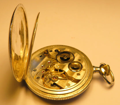 Nomos Guido Müller Glashütte Tula Silber edelste Herren Taschenuhr ca. 1920 - Sammler - Uhren