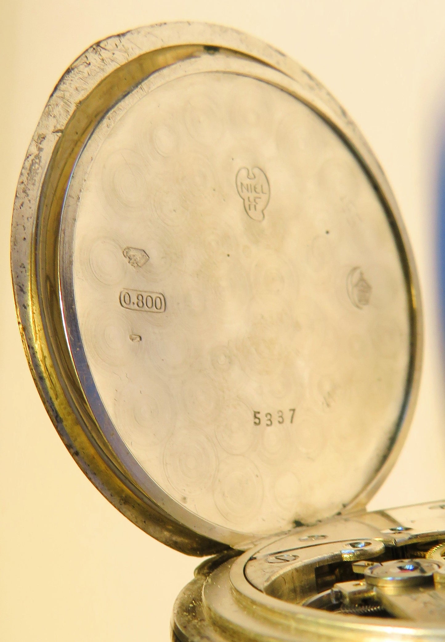 Nomos Guido Müller Glashütte Tula Silber edelste Herren Taschenuhr ca. 1920 - Sammler - Uhren